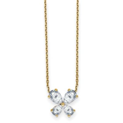 Belk & Co 1.18 ct. t.w. Moissanite Solitaire Necklace in 14K Gold, Yellow