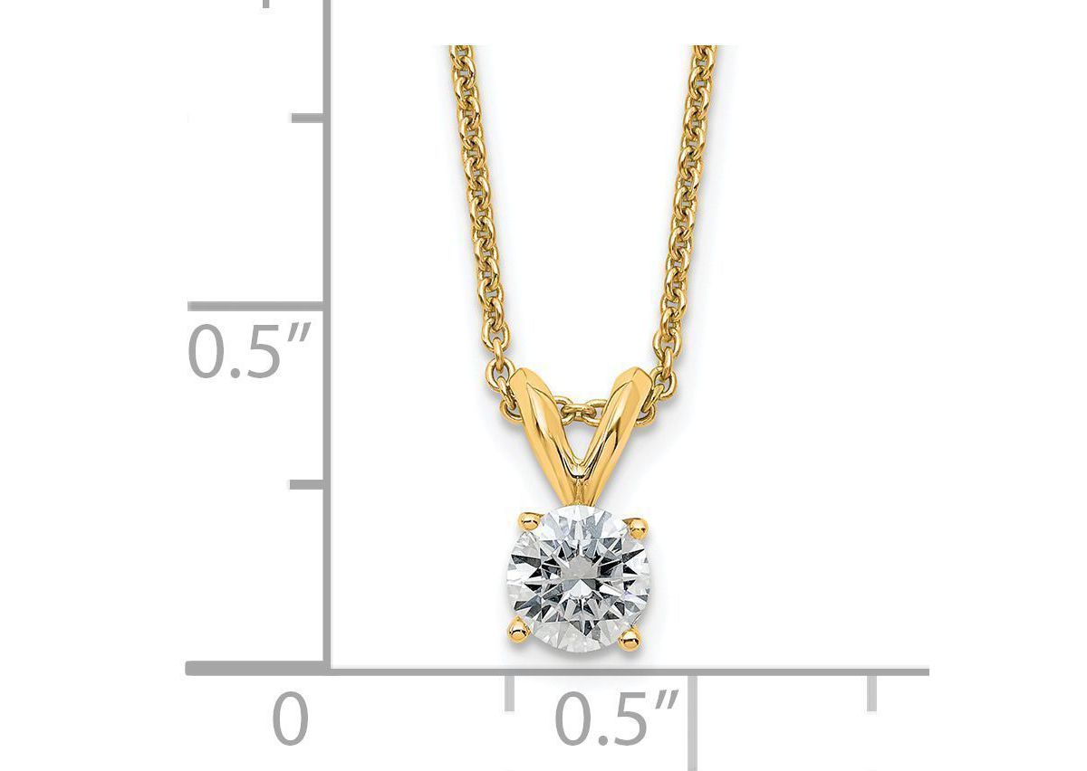 3/8 ct. t.w. Moissanite Solitaire Necklace in 14K Gold
