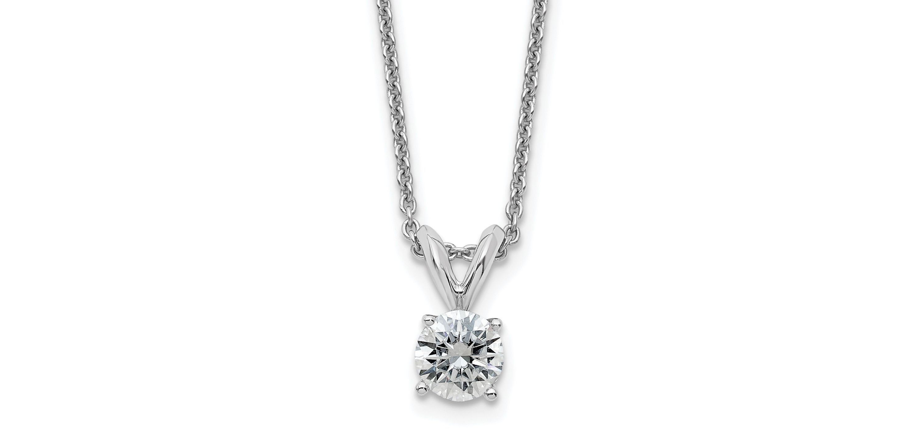 3/8 ct. t.w. Moissanite Solitaire Necklace in 14K Gold