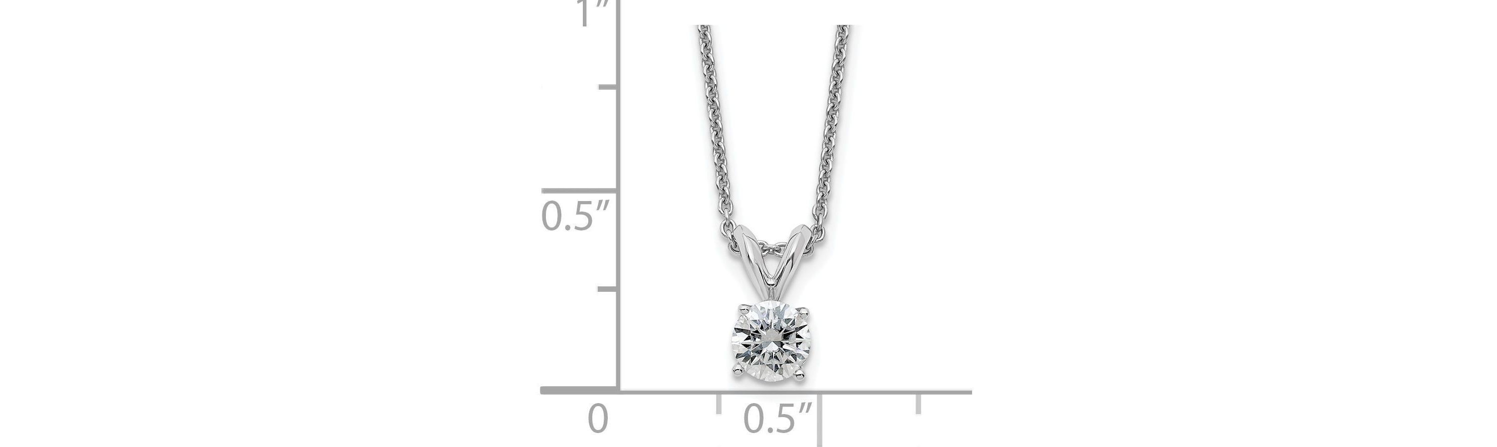 3/8 ct. t.w. Moissanite Solitaire Necklace in 14K Gold