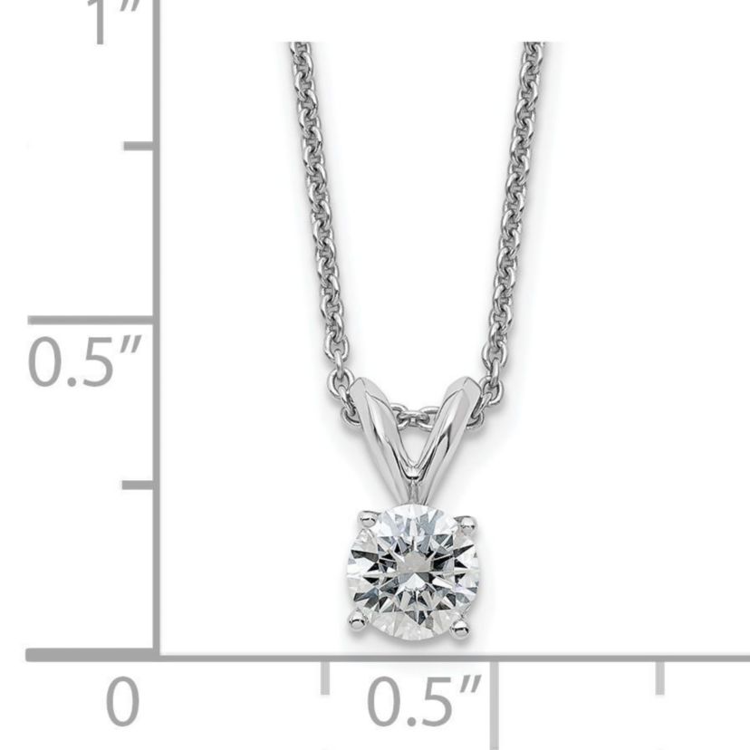 3/8 ct. t.w. Moissanite Solitaire Necklace in 14K Gold