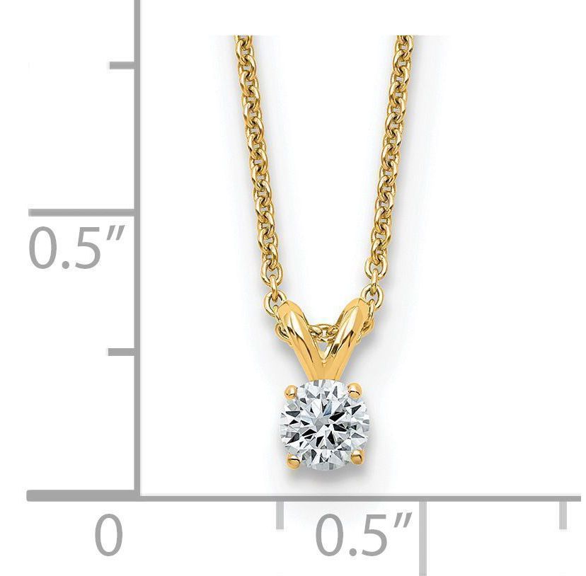 1/5 ct. t.w. Moissanite Solitaire Necklace in 14K Gold