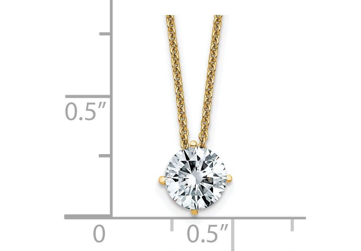 1 ct. t.w. Moissanite Solitaire Necklace in 14K Gold