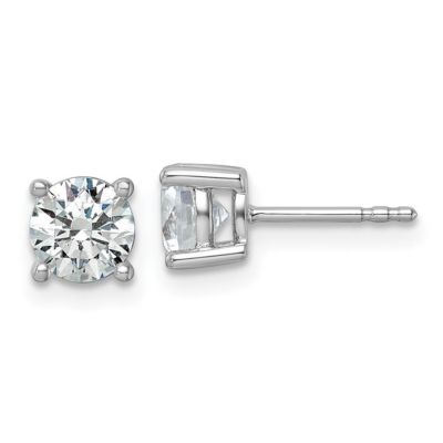 Belk & Co Lab Created 1.5 ct. t.w. Lab Grown Diamond Certified 4-Prong Earrings in 14K Gold, White -  0191101417139