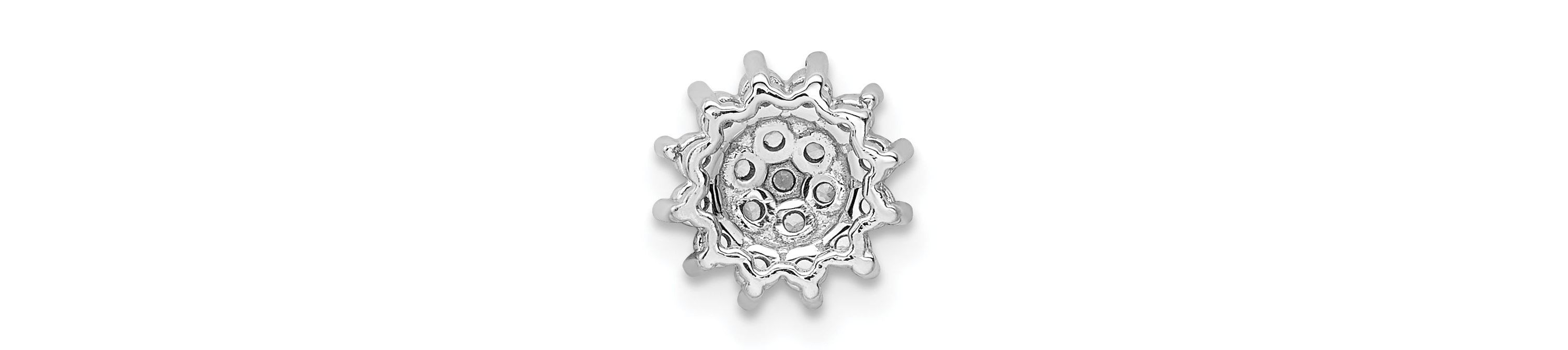Lab Created 1/4 ct. t.w. Lab Grown Diamond Cluster Chain Slide Pendant in 14K Gold