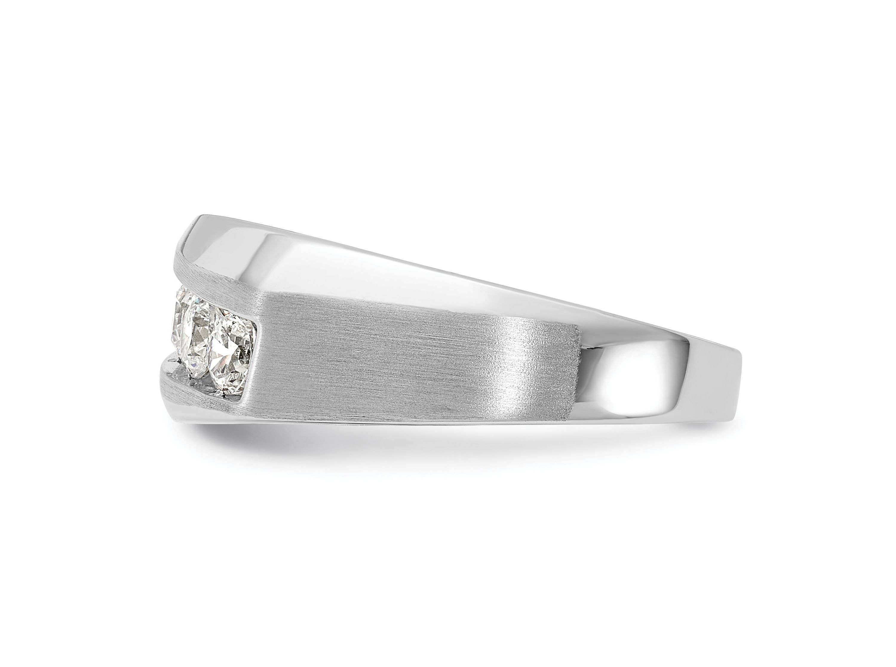Lab Created 0.97 ct. t.w. Lab Grown Diamond VS/SI GHI, Mens 5-Stone Ring in 10K White Gold