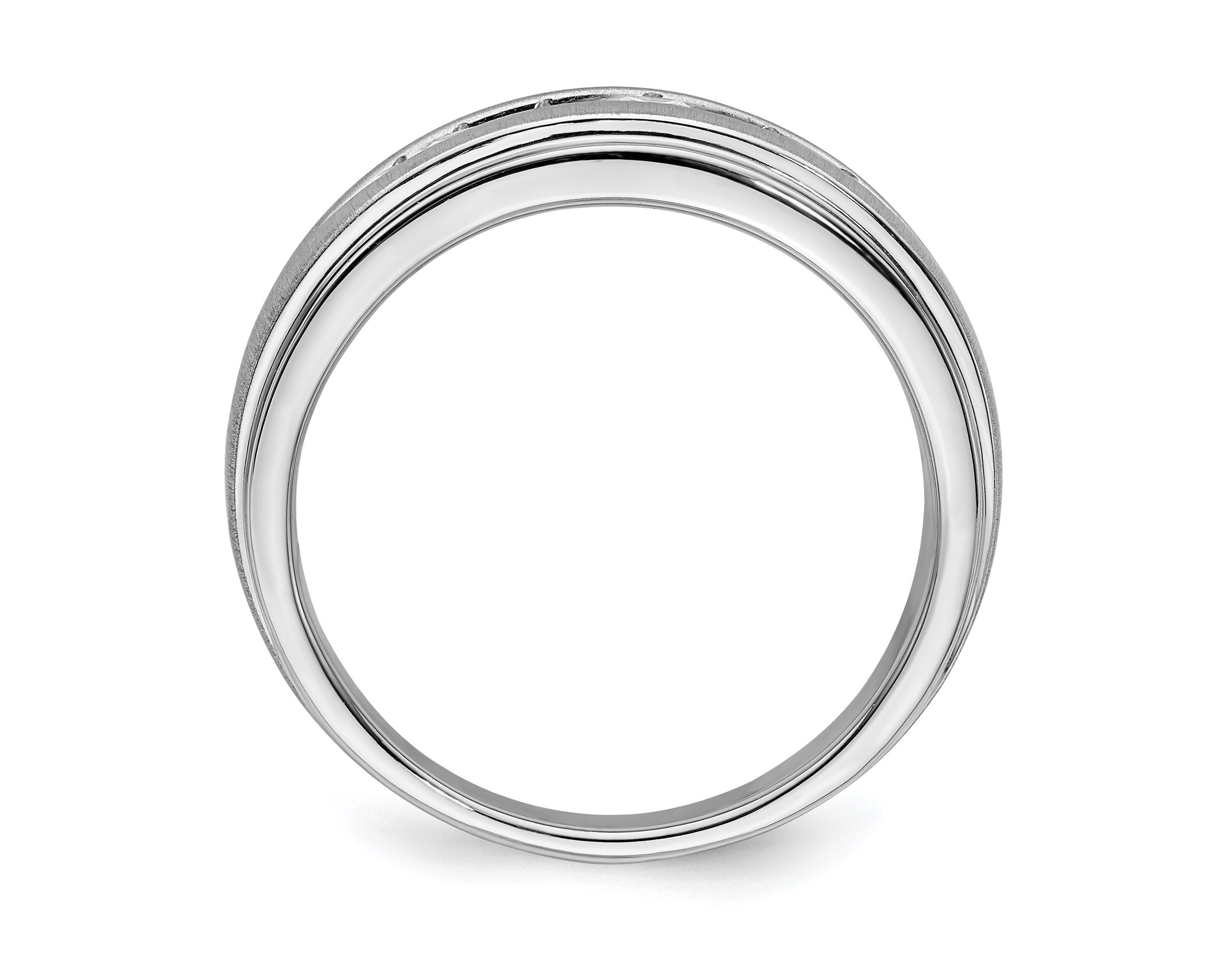 Lab Created 1/2 ct. t.w. Lab Grown Diamond, VS/SI GHI, Mens Ring in 10K White Gold