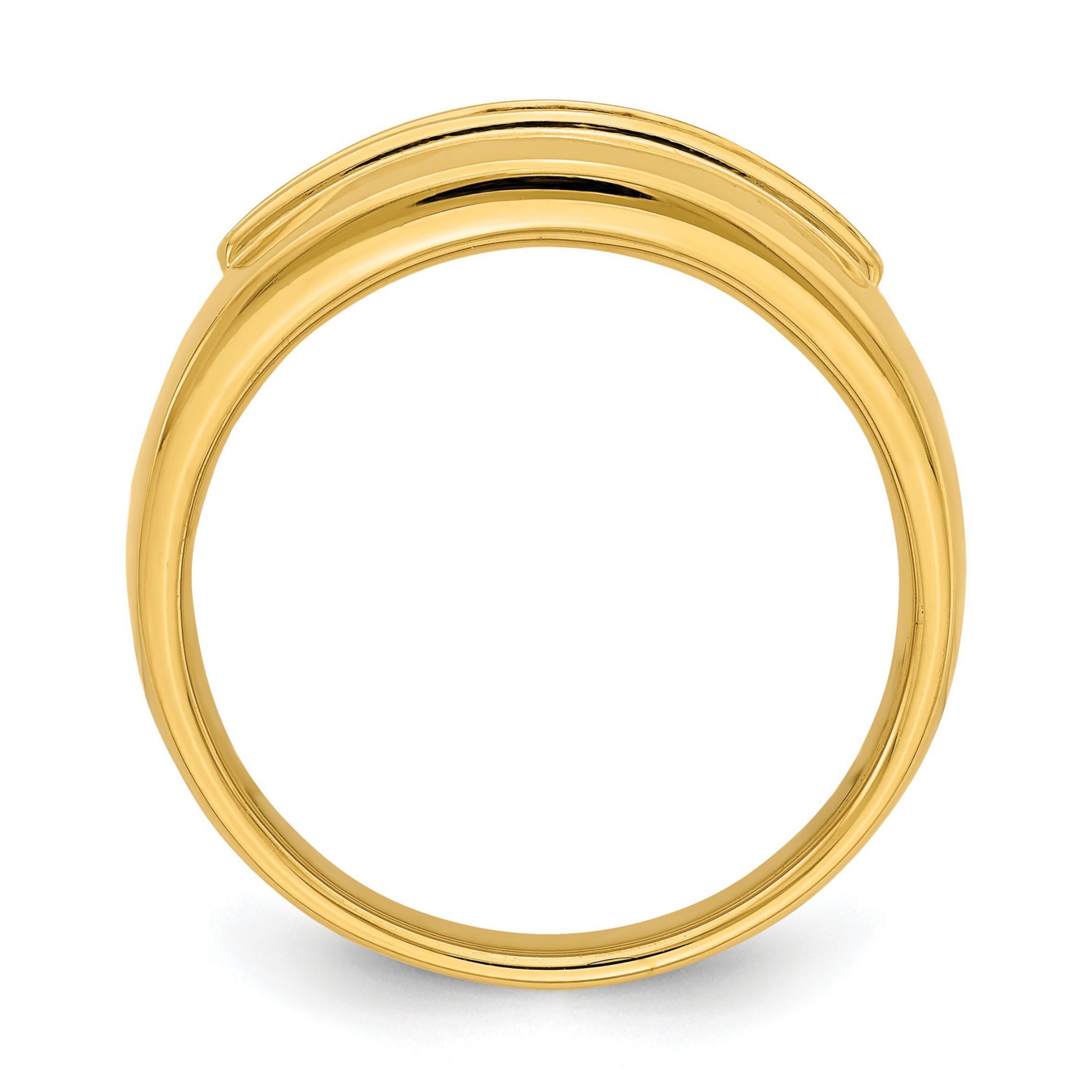 Lab Created 1/4 ct. t.w. Lab Grown Diamond Mens Band in 14K Yellow Gold