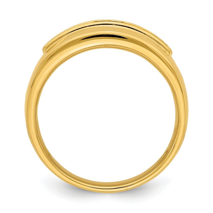 Lab Created 1/4 ct. t.w. Lab Grown Diamond Mens Band in 14K Yellow Gold