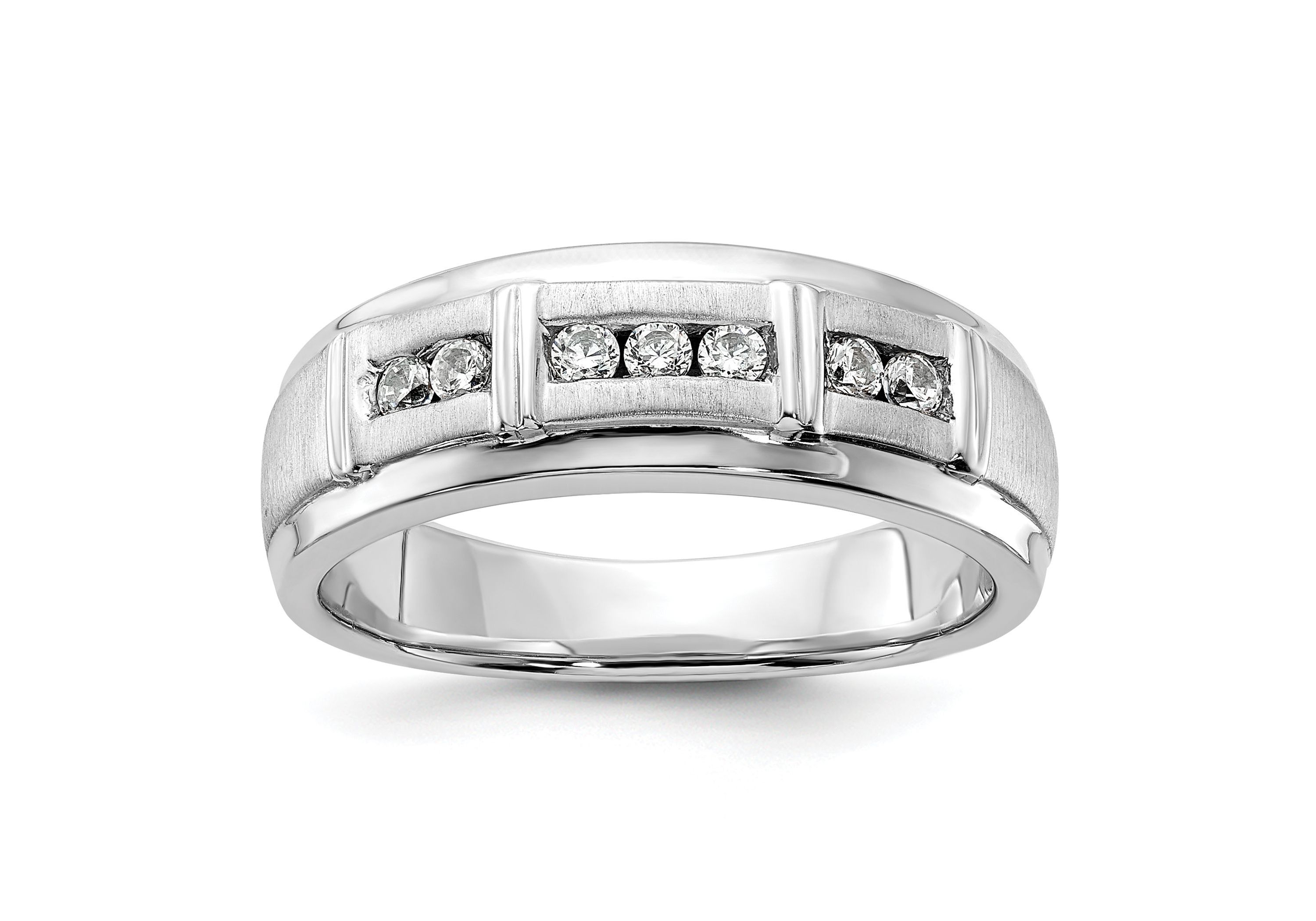 Lab Created 1/4 ct. t.w. Lab Grown Diamond VS/SI GHI, Mens Ring in 14K White Gold