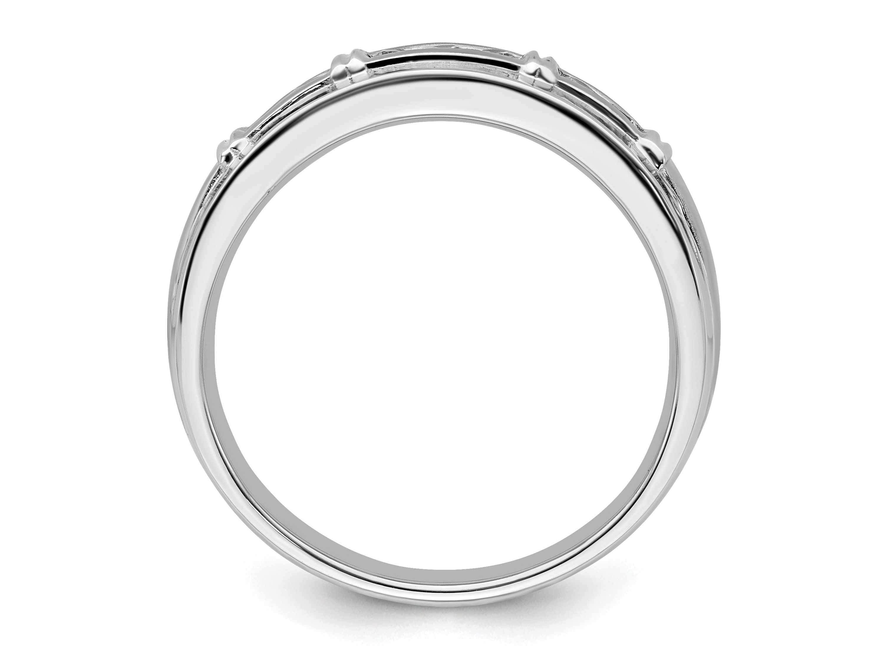 Lab Created 1/4 ct. t.w. Lab Grown Diamond VS/SI GHI, Mens Ring in 14K White Gold