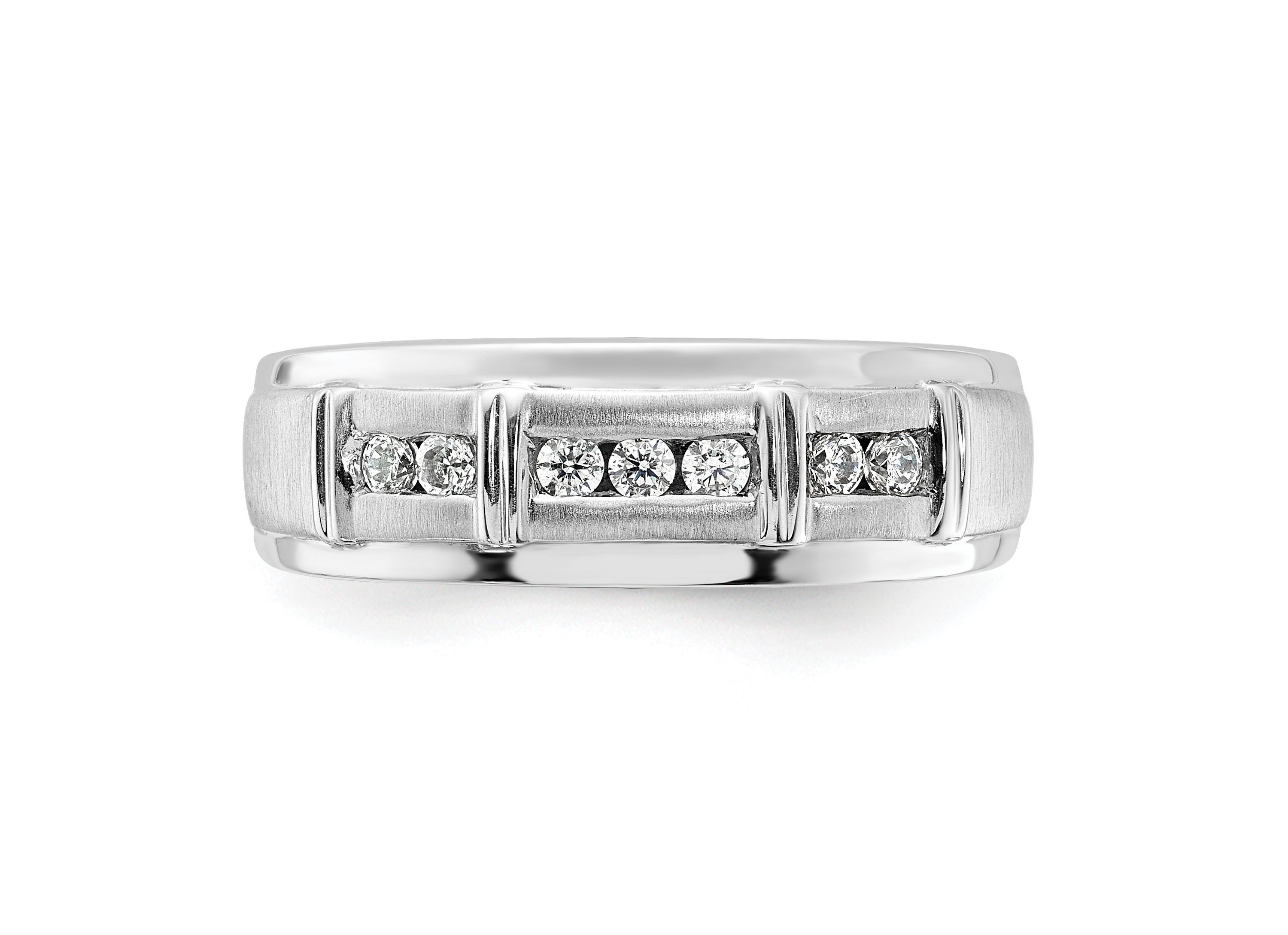 Lab Created 1/4 ct. t.w. Lab Grown Diamond VS/SI GHI, Mens Ring in 14K White Gold