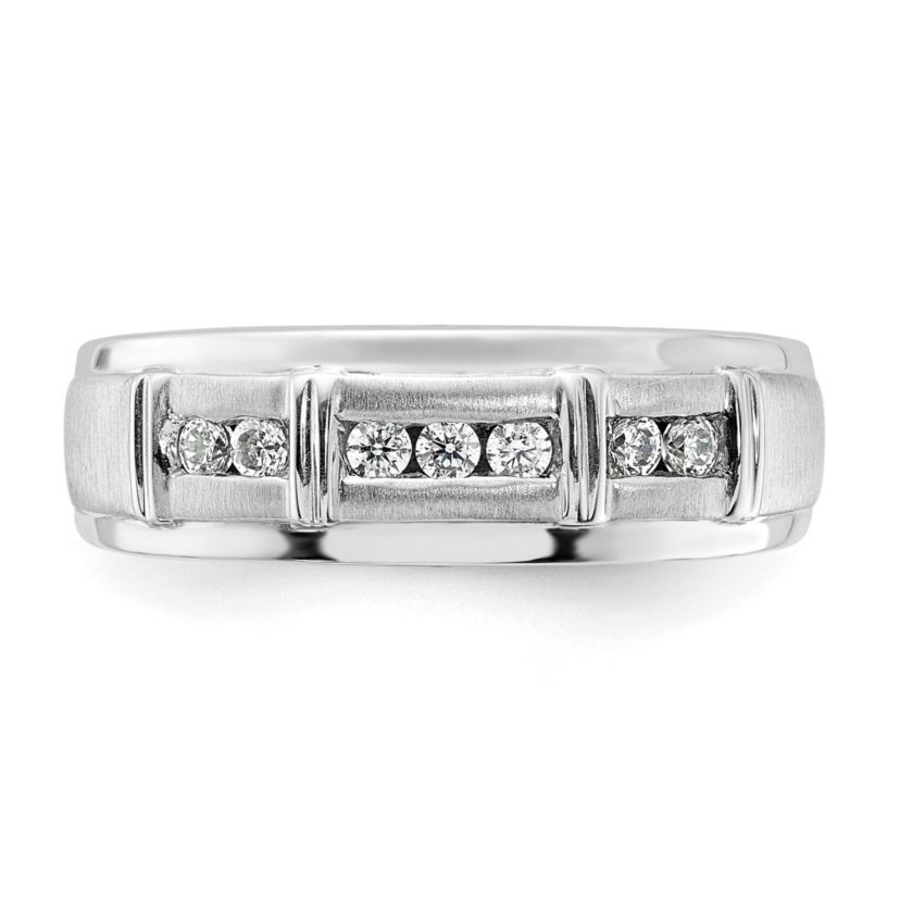 Lab Created 1/4 ct. t.w. Lab Grown Diamond VS/SI GHI, Mens Ring in 14K White Gold