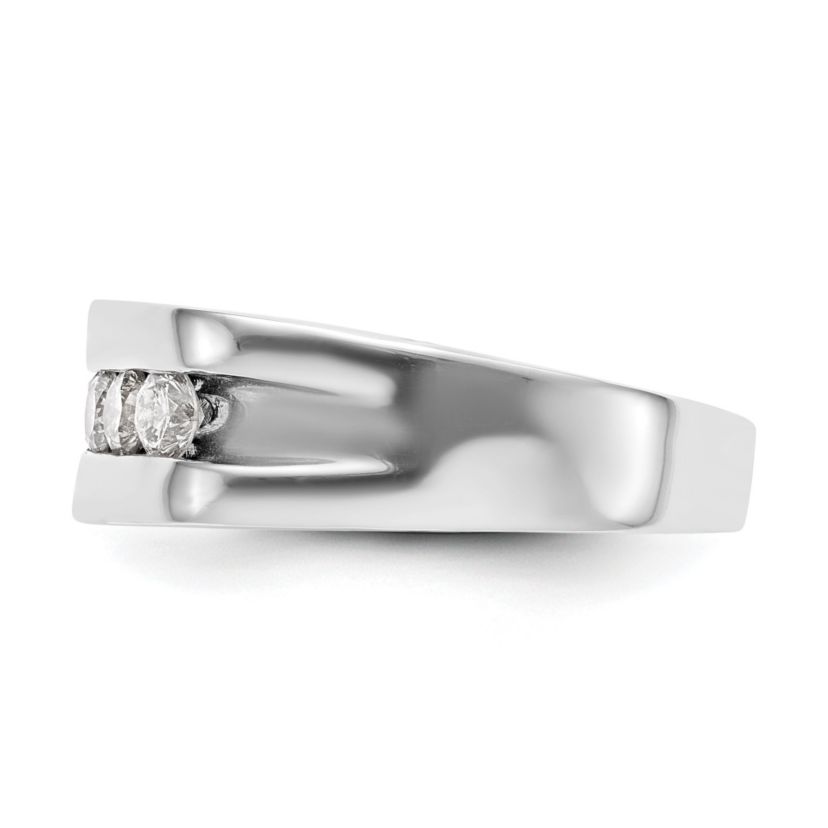 Lab Created 3/4 ct. t.w. Lab Grown Diamond VS/SI GHI, 5-Stone Mens Channel Band in 14K White Gold
