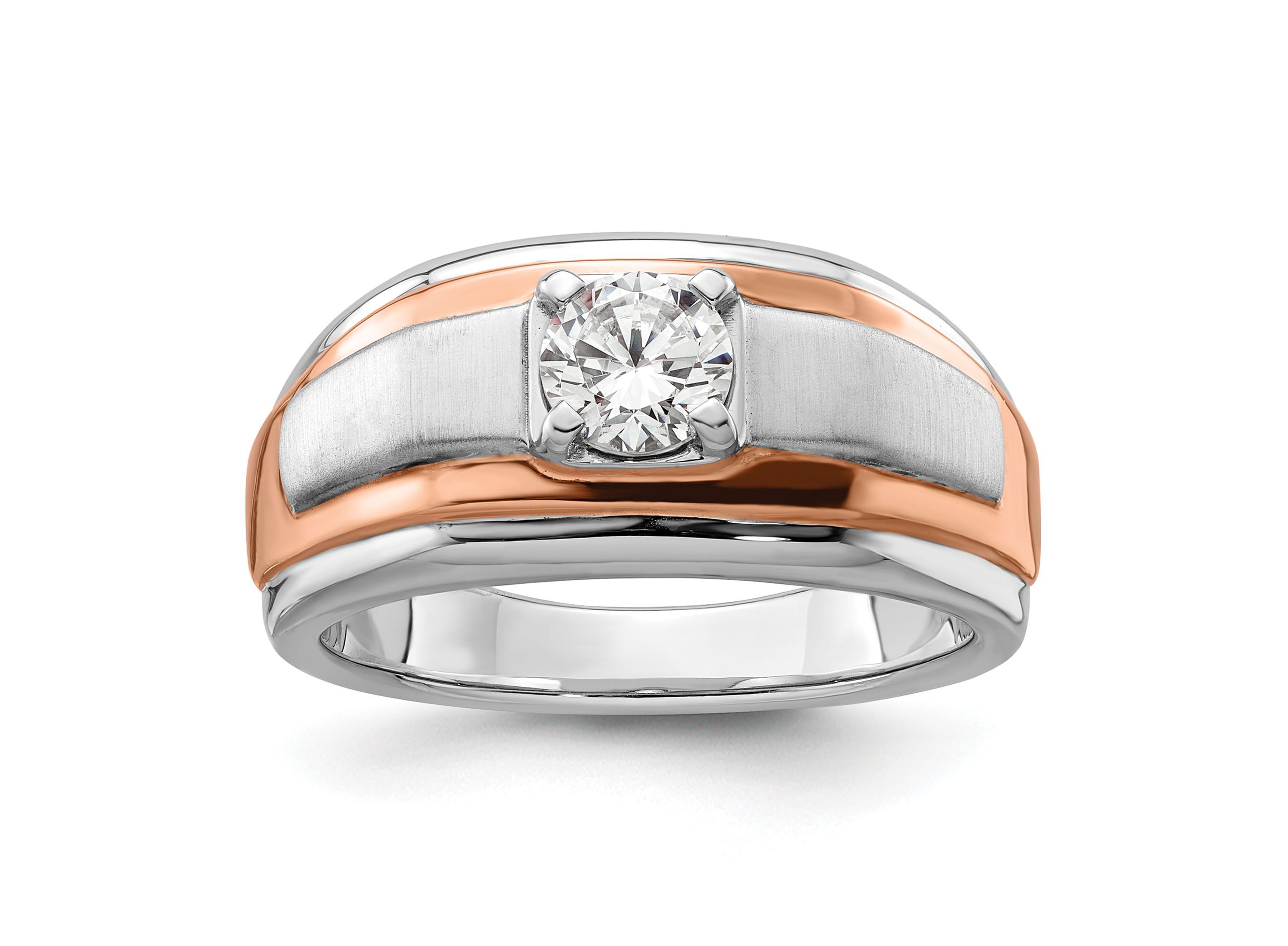 Lab Created 3/4 ct. t.w. Lab Grown Diamond VS/SI GHI, Mens Ring in 10K Two-Tone
