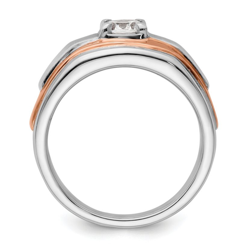 Lab Created 3/4 ct. t.w. Lab Grown Diamond VS/SI GHI, Mens Ring in 10K Two-Tone