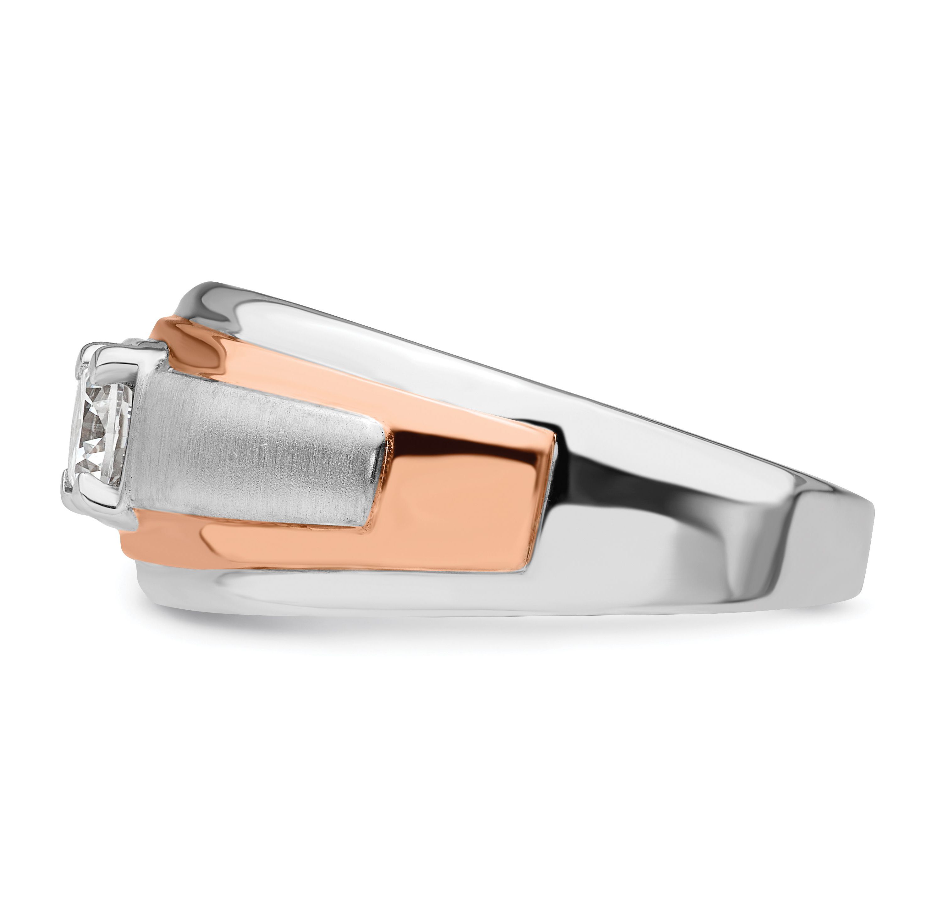Lab Created 3/4 ct. t.w. Lab Grown Diamond VS/SI GHI, Mens Ring in 10K Two-Tone