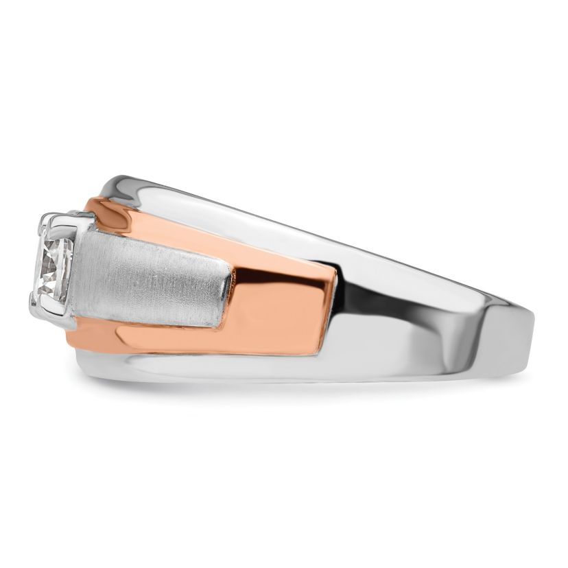 Lab Created 3/4 ct. t.w. Lab Grown Diamond VS/SI GHI, Mens Ring in 10K Two-Tone