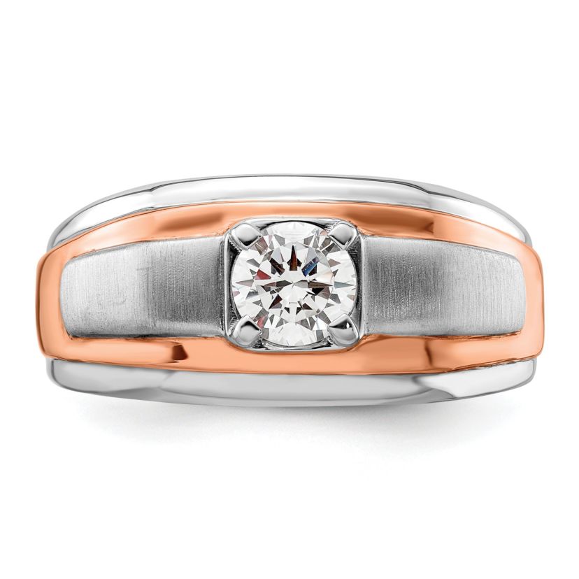 Lab Created 3/4 ct. t.w. Lab Grown Diamond VS/SI GHI, Mens Ring in 10K Two-Tone