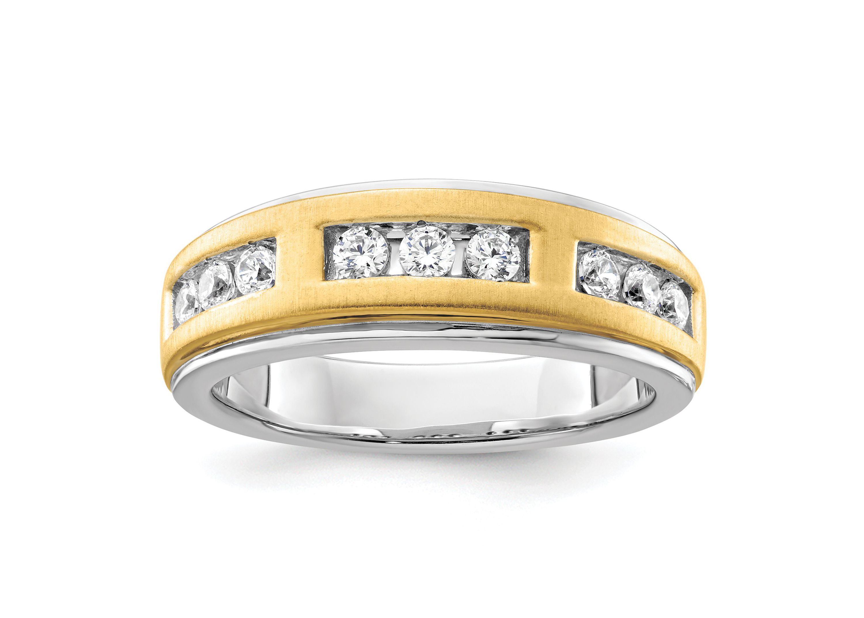 Lab Created 1/2 ct. t.w. Lab Grown Diamond Mens Ring in 14K Two-Tone
