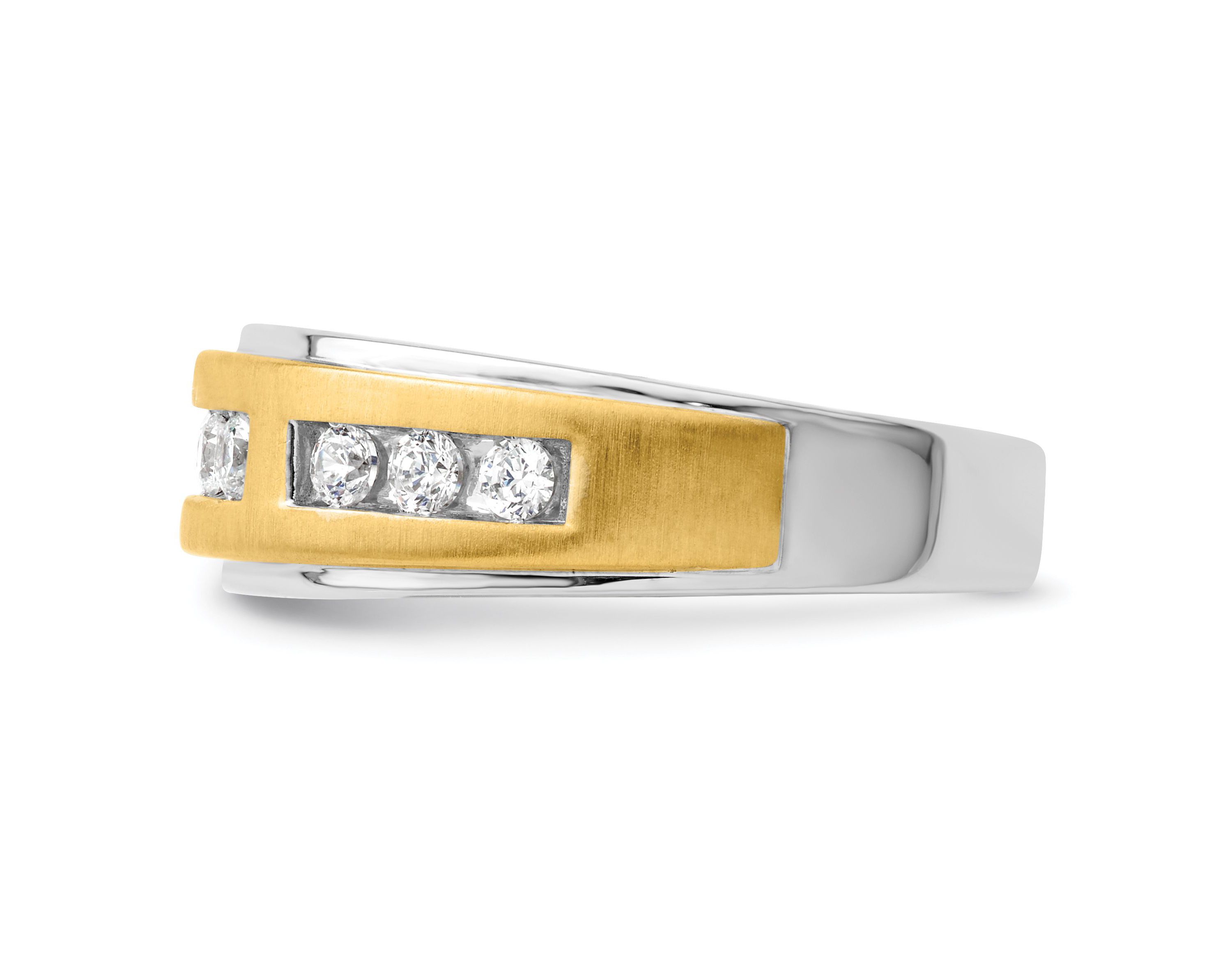 Lab Created 1/2 ct. t.w. Lab Grown Diamond Mens Ring in 14K Two-Tone