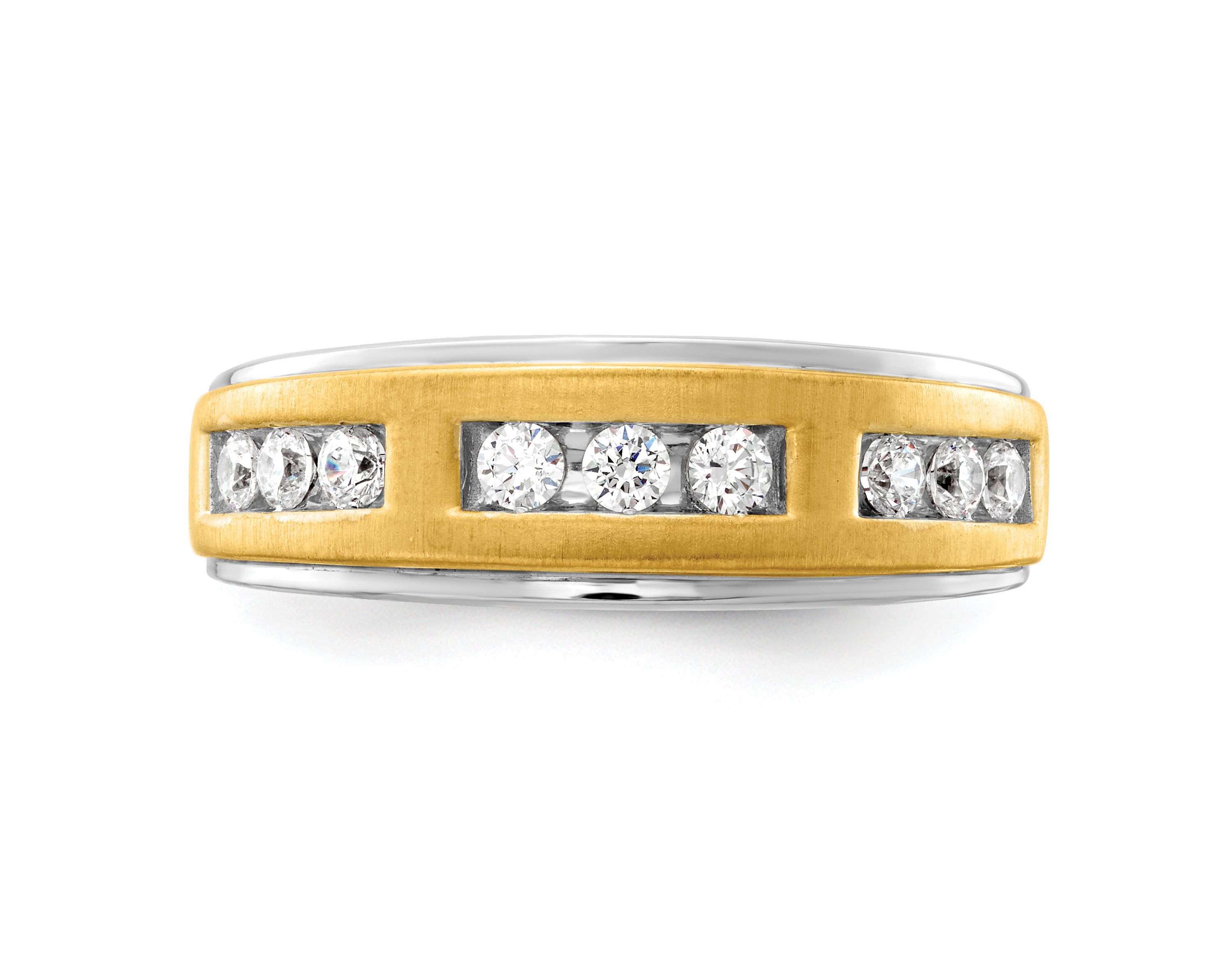 Lab Created 1/2 ct. t.w. Lab Grown Diamond Mens Ring in 14K Two-Tone