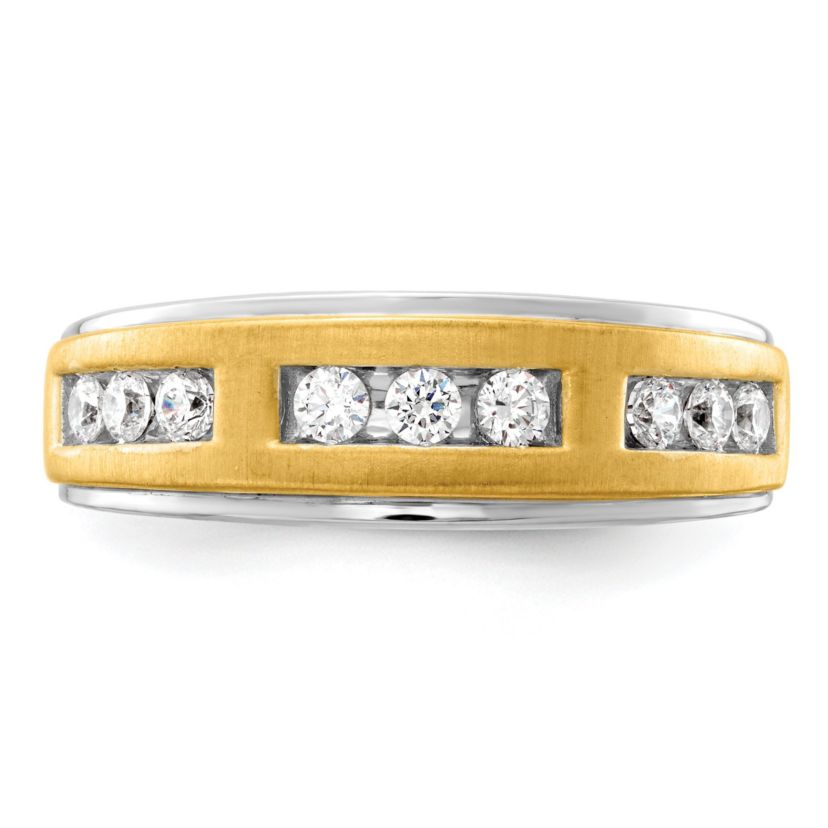 Lab Created 1/2 ct. t.w. Lab Grown Diamond Mens Ring in 14K Two-Tone