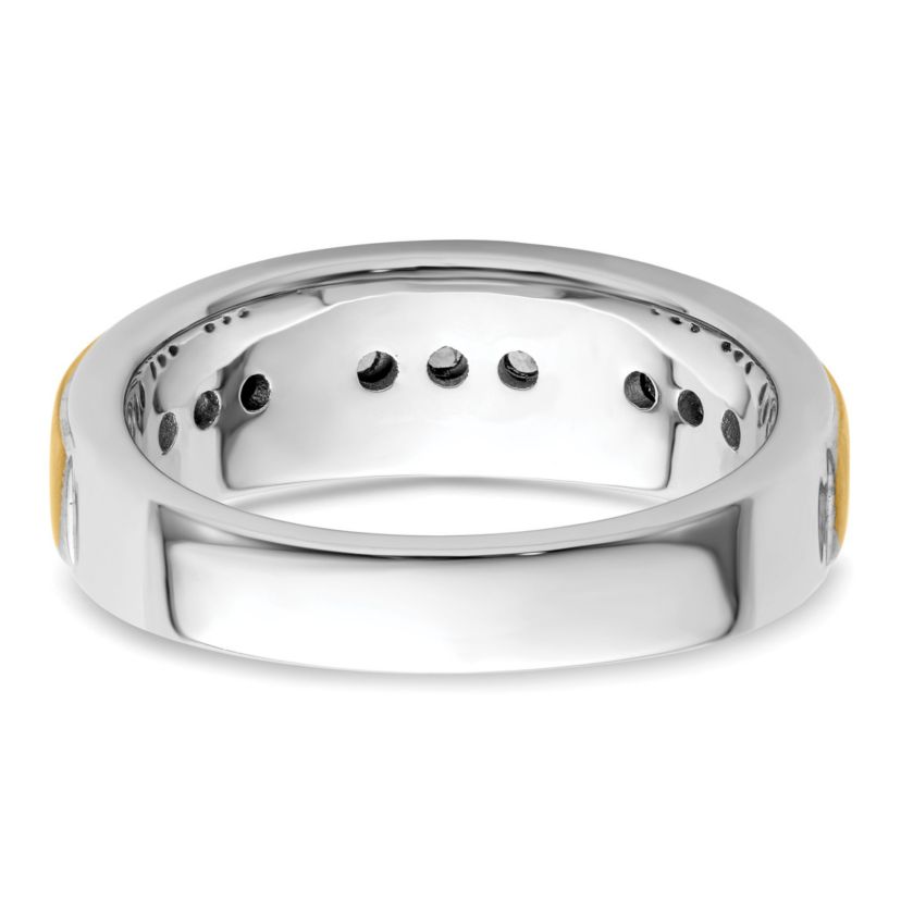 Lab Created 1/2 ct. t.w. Lab Grown Diamond Mens Ring in 14K Two-Tone