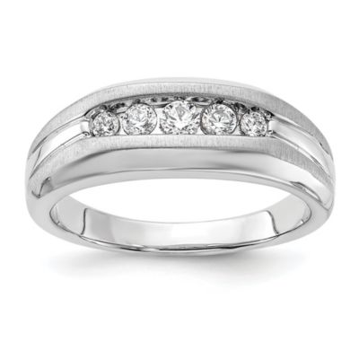 Belk & Co Lab Created 1/3 ct. t.w. Lab Grown Diamond VS/SI GHI, Men's Ring in 14K White Gold, 10 -  0883957092348