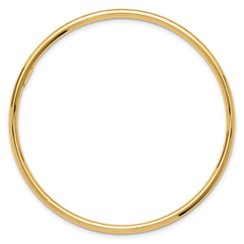 14K 3mm Polished Slip On Bangle