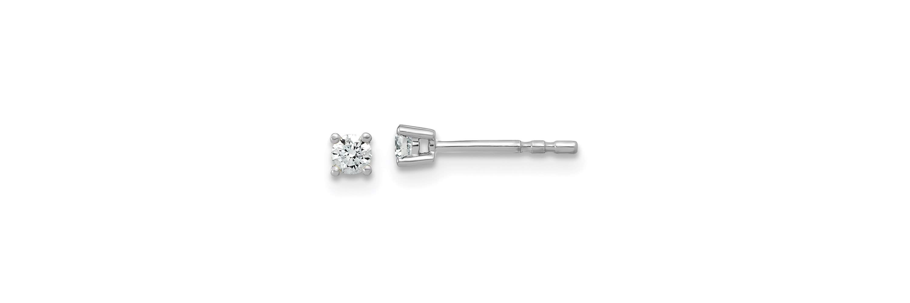 Lab Created 1/10 ct. t.w. Lab Grown Diamond 4 Prong Earrings in 14K Gold