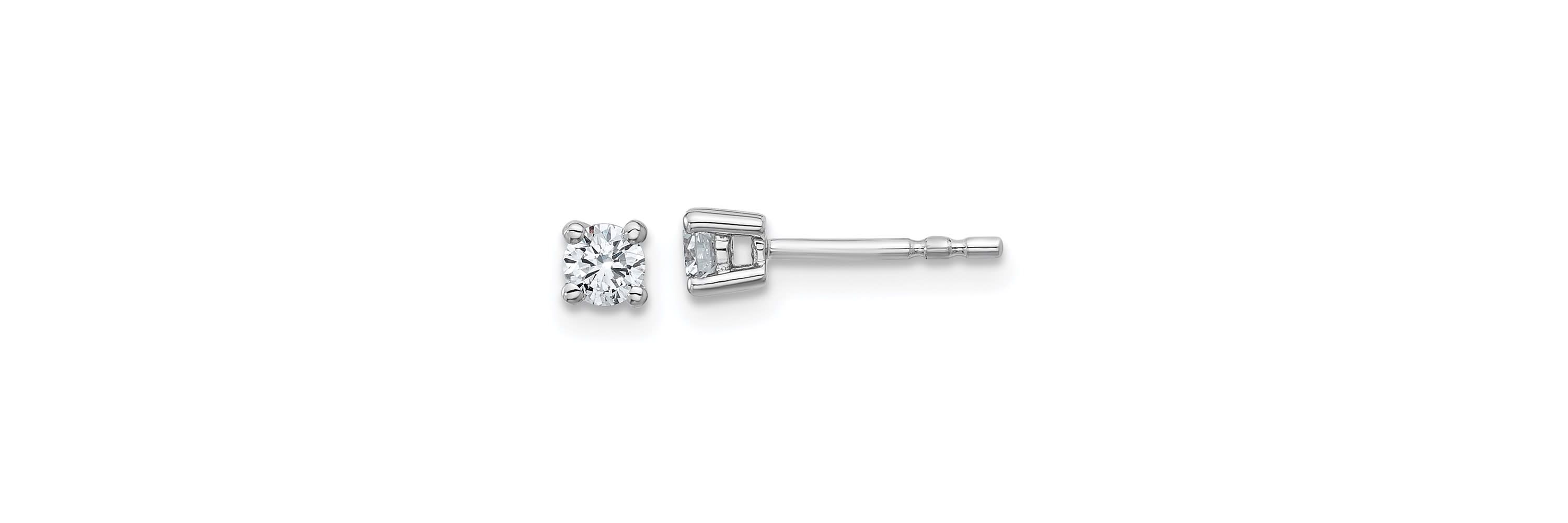 Lab Created 1/4 ct. t.w. Lab Grown Diamond 4 Prong Earrings in 14K Gold