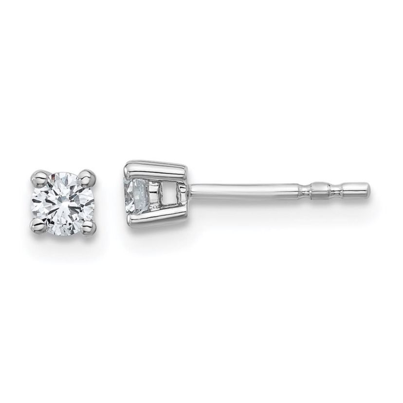 Lab Created 1/4 ct. t.w. Lab Grown Diamond 4 Prong Earrings in 14K Gold