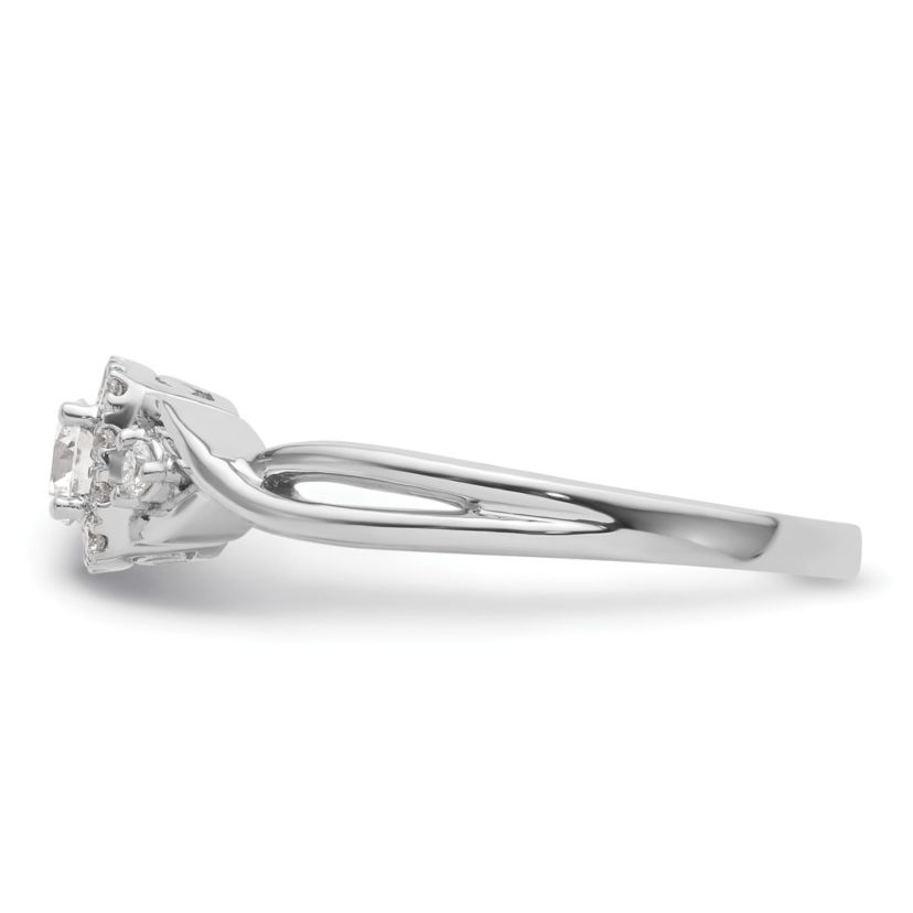 Lab Created 3/8 ct. t.w. Lab Grown Diamond VS/SI GH, Complete Bypass Ring 14K White Gold