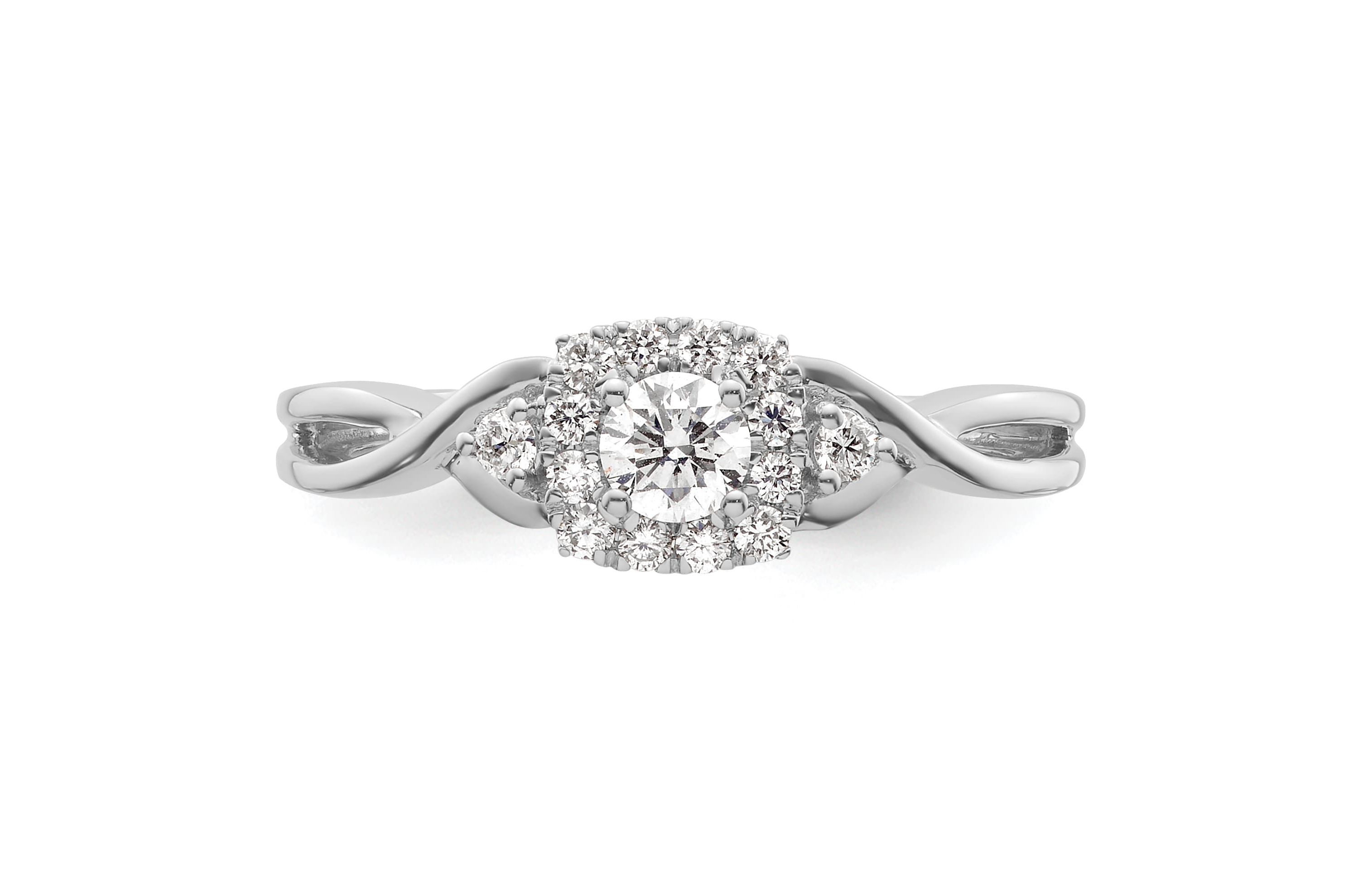 Lab Created 3/8 ct. t.w. Lab Grown Diamond VS/SI GH, Complete Bypass Ring 14K White Gold