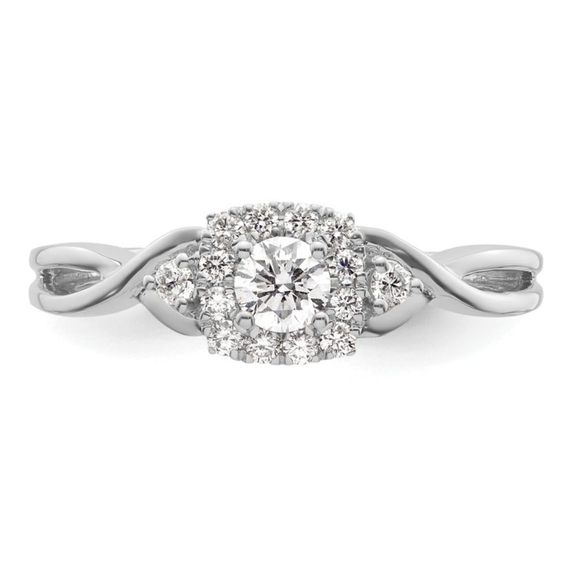 Lab Created 3/8 ct. t.w. Lab Grown Diamond VS/SI GH, Complete Bypass Ring 14K White Gold