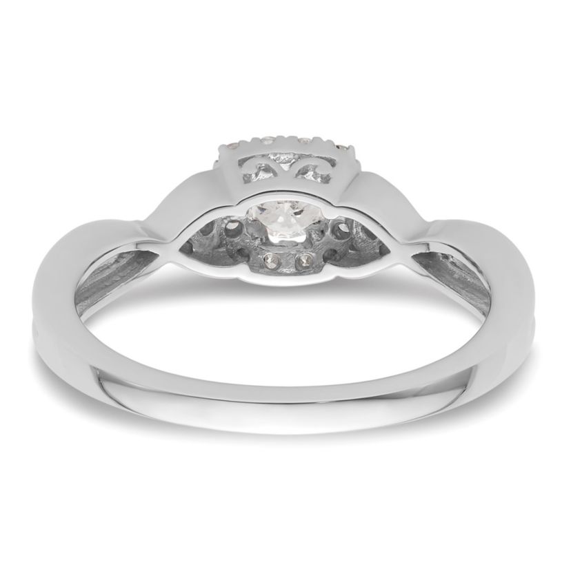 Lab Created 3/8 ct. t.w. Lab Grown Diamond VS/SI GH, Complete Bypass Ring 14K White Gold