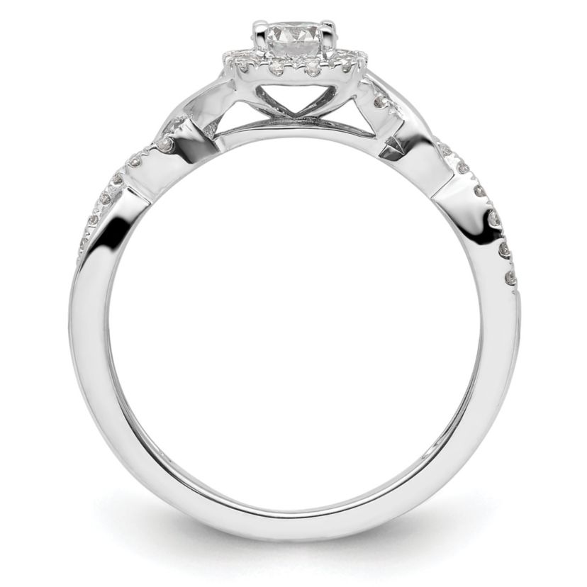 Lab Created 1/2 ct. t.w. Lab Grown Diamond VS/SI GH, Complete Bypass Ring 14K White Gold