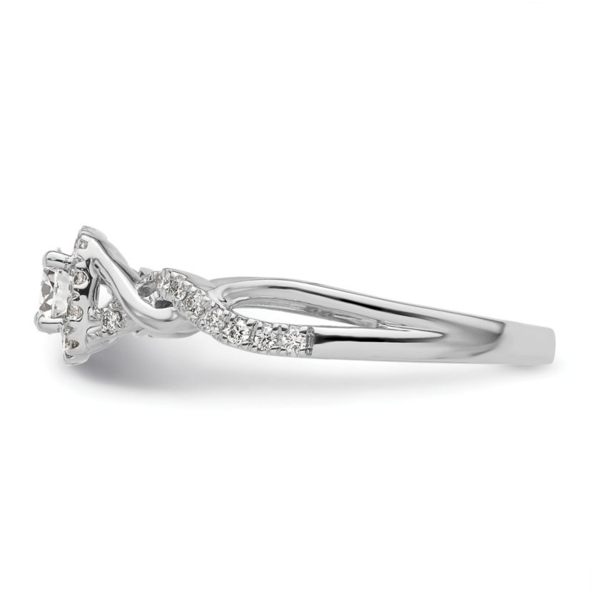 Lab Created 1/2 ct. t.w. Lab Grown Diamond VS/SI GH, Complete Bypass Ring 14K White Gold