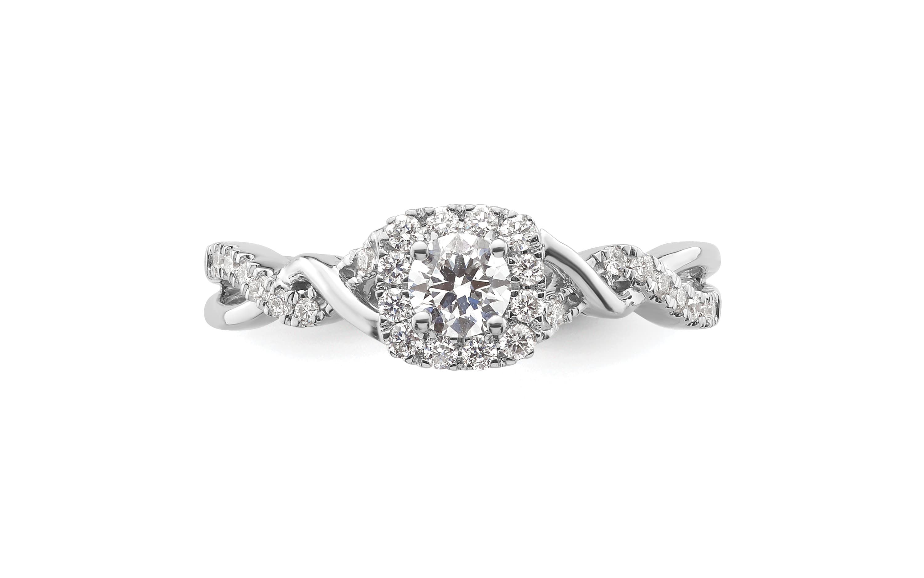 Lab Created 1/2 ct. t.w. Lab Grown Diamond VS/SI GH, Complete Bypass Ring 14K White Gold