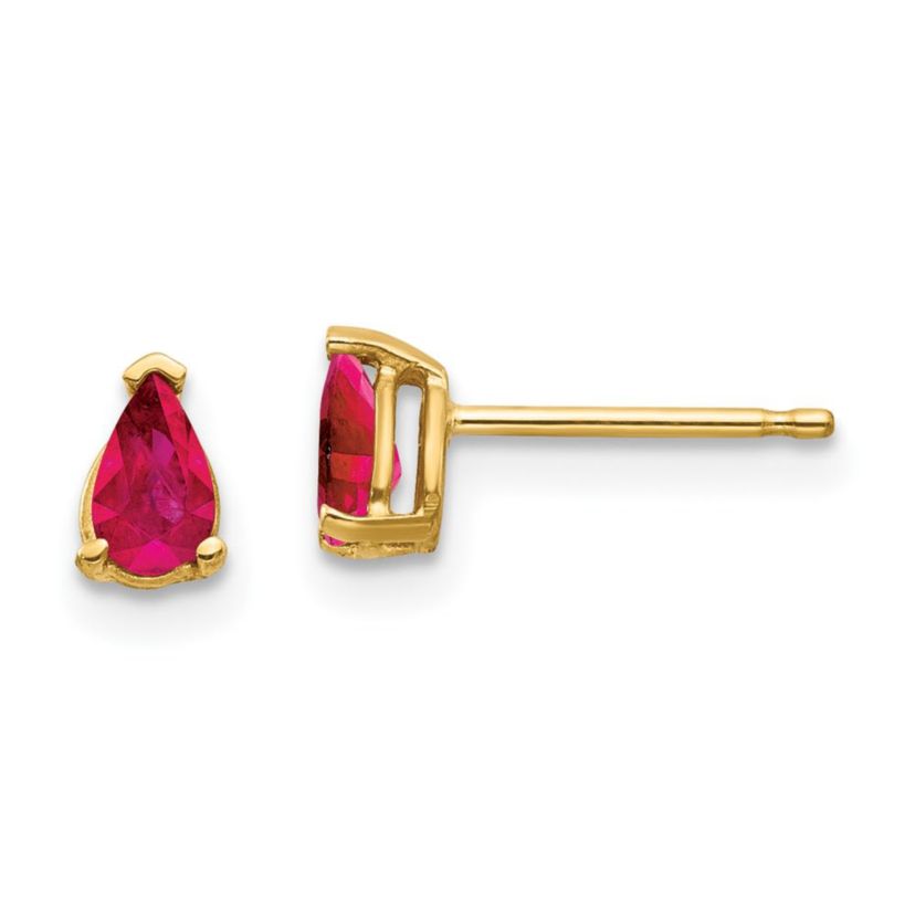 5/8 ct. t.w. Ruby Earrings in 14K Gold