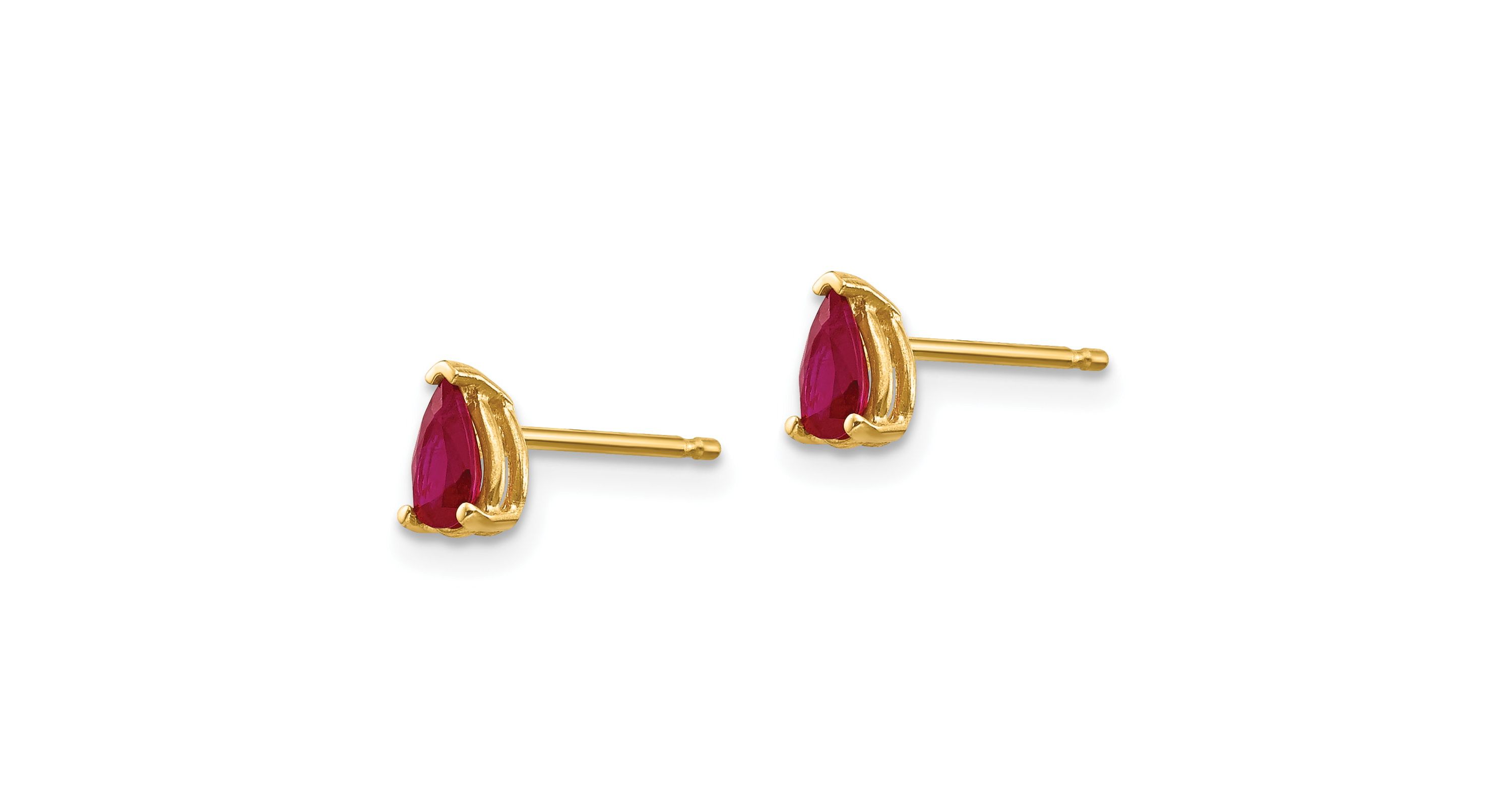 5/8 ct. t.w. Ruby Earrings in 14K Gold