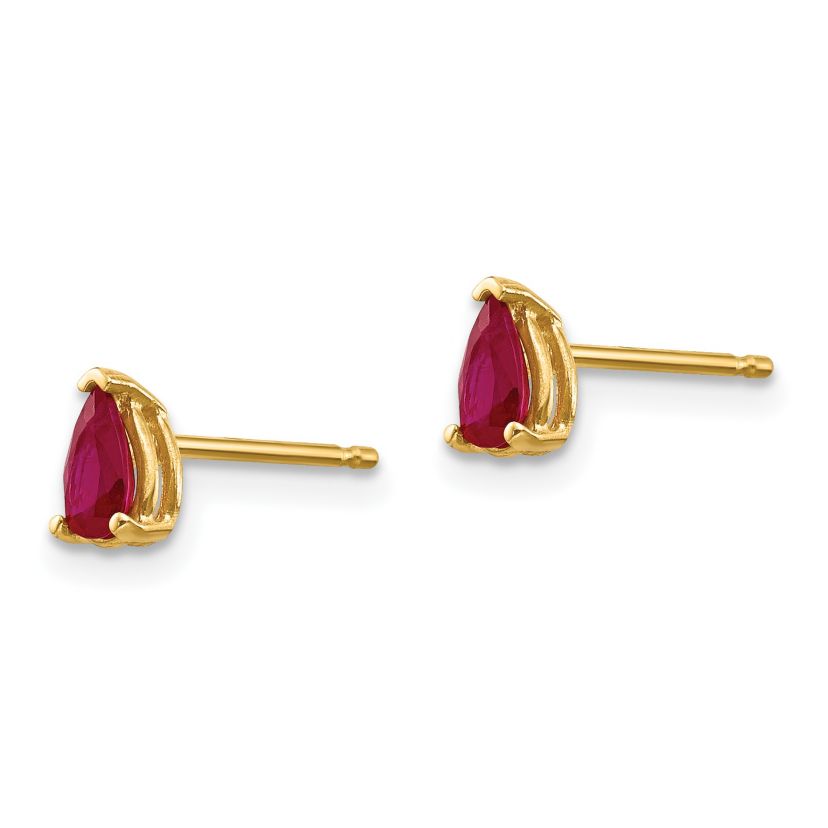 5/8 ct. t.w. Ruby Earrings in 14K Gold