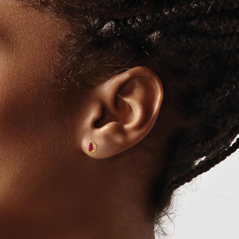 5/8 ct. t.w. Ruby Earrings in 14K Gold