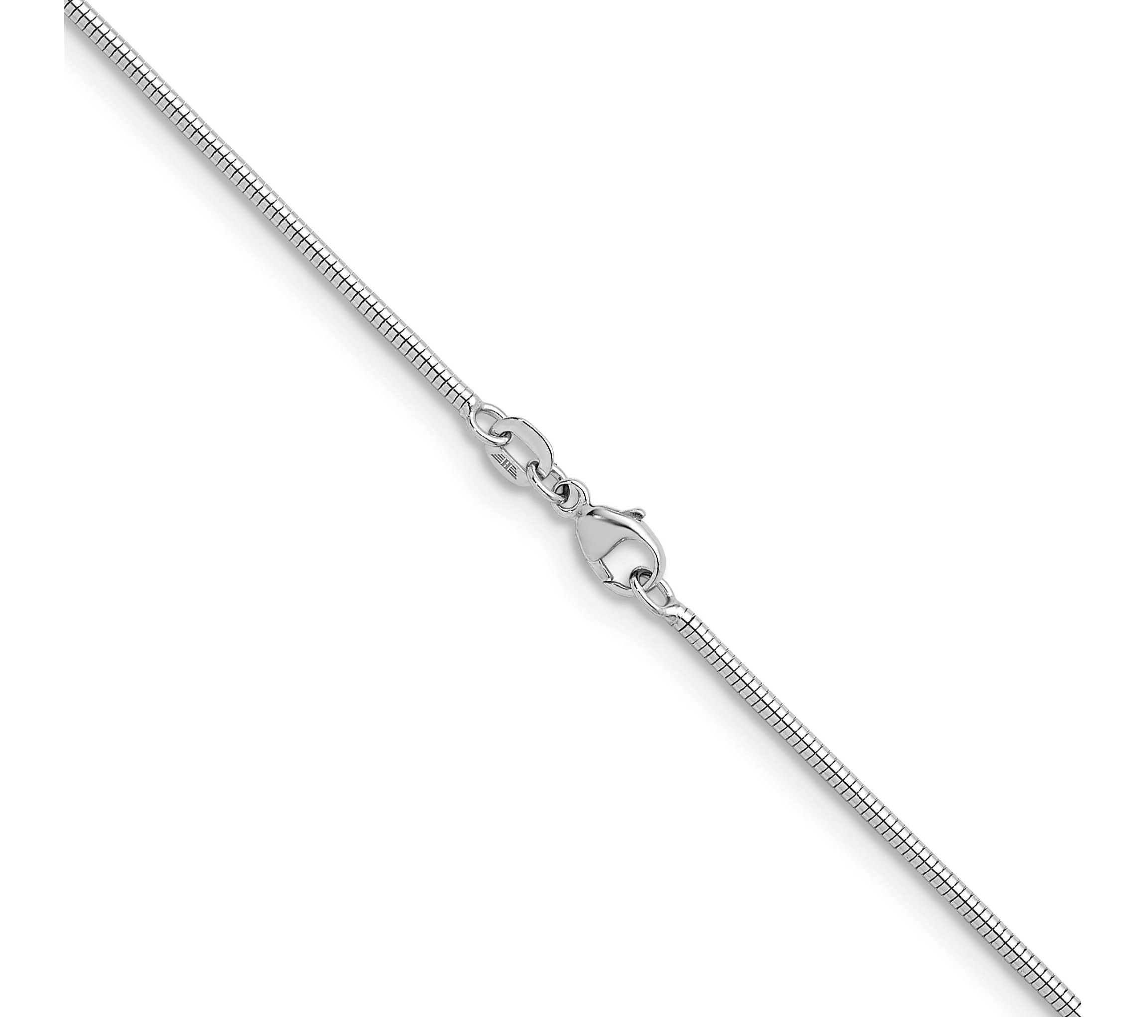 Sterling Silver Rhodium-plated 1.6mm Snake 16-inch Chain Necklace