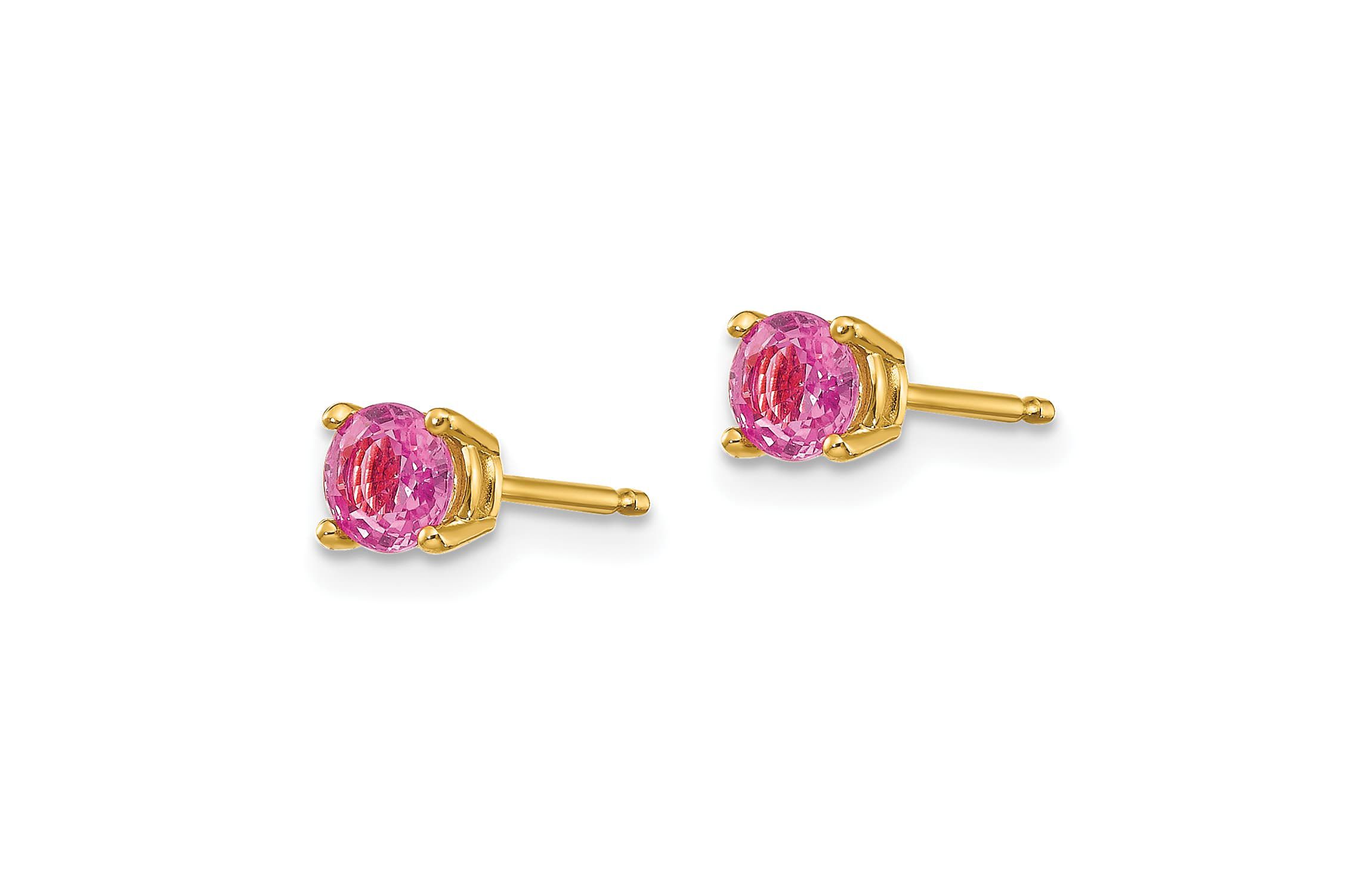 3/4 ct. t.w. Sapphire Earrings in 14K Yellow Gold
