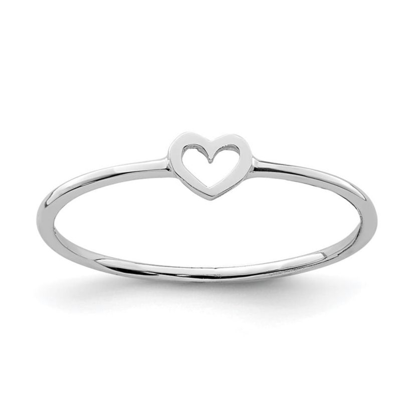 14K Yellow Gold Polished Heart Ring