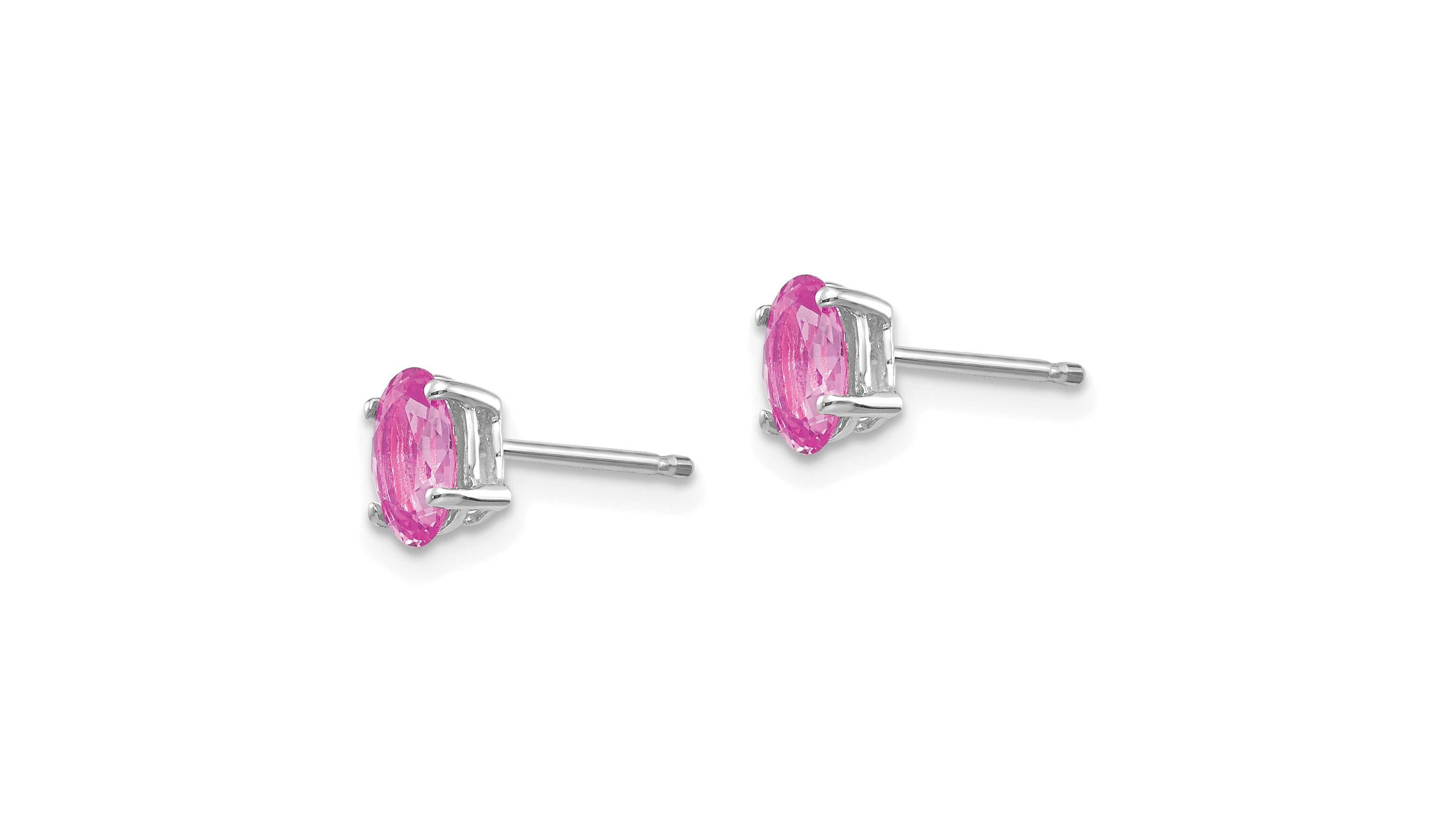 1.2 ct. t.w. Sapphire Post Earrings in 14K Gold