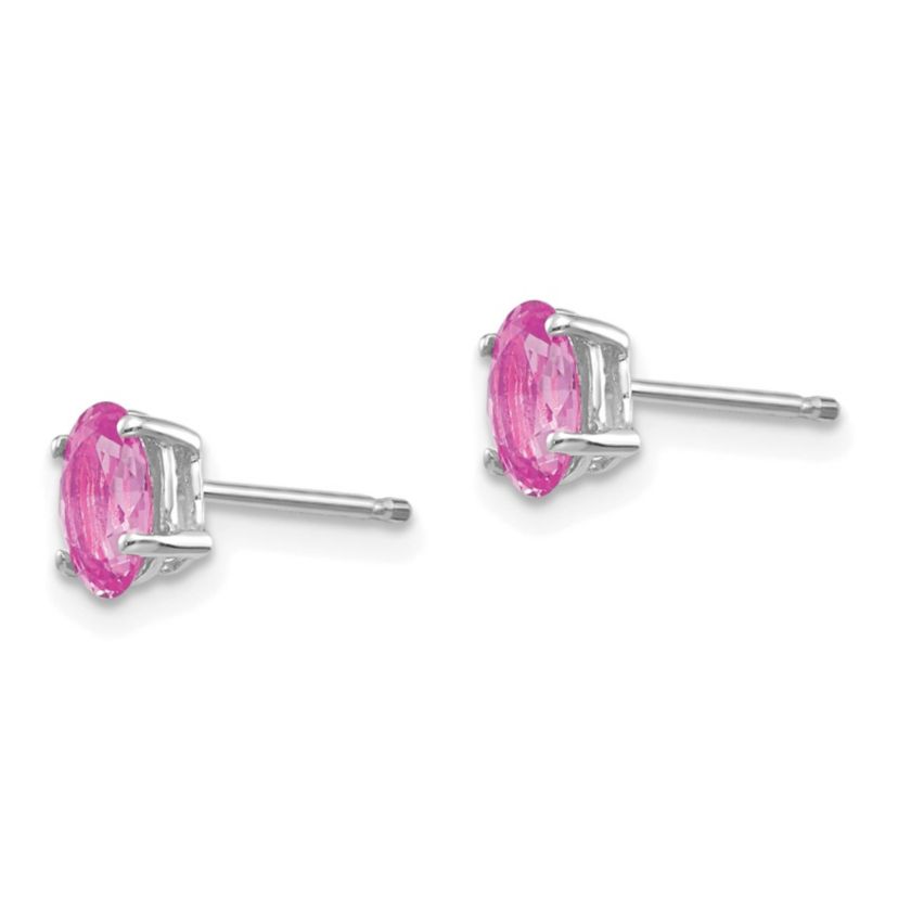 1.2 ct. t.w. Sapphire Post Earrings in 14K Gold
