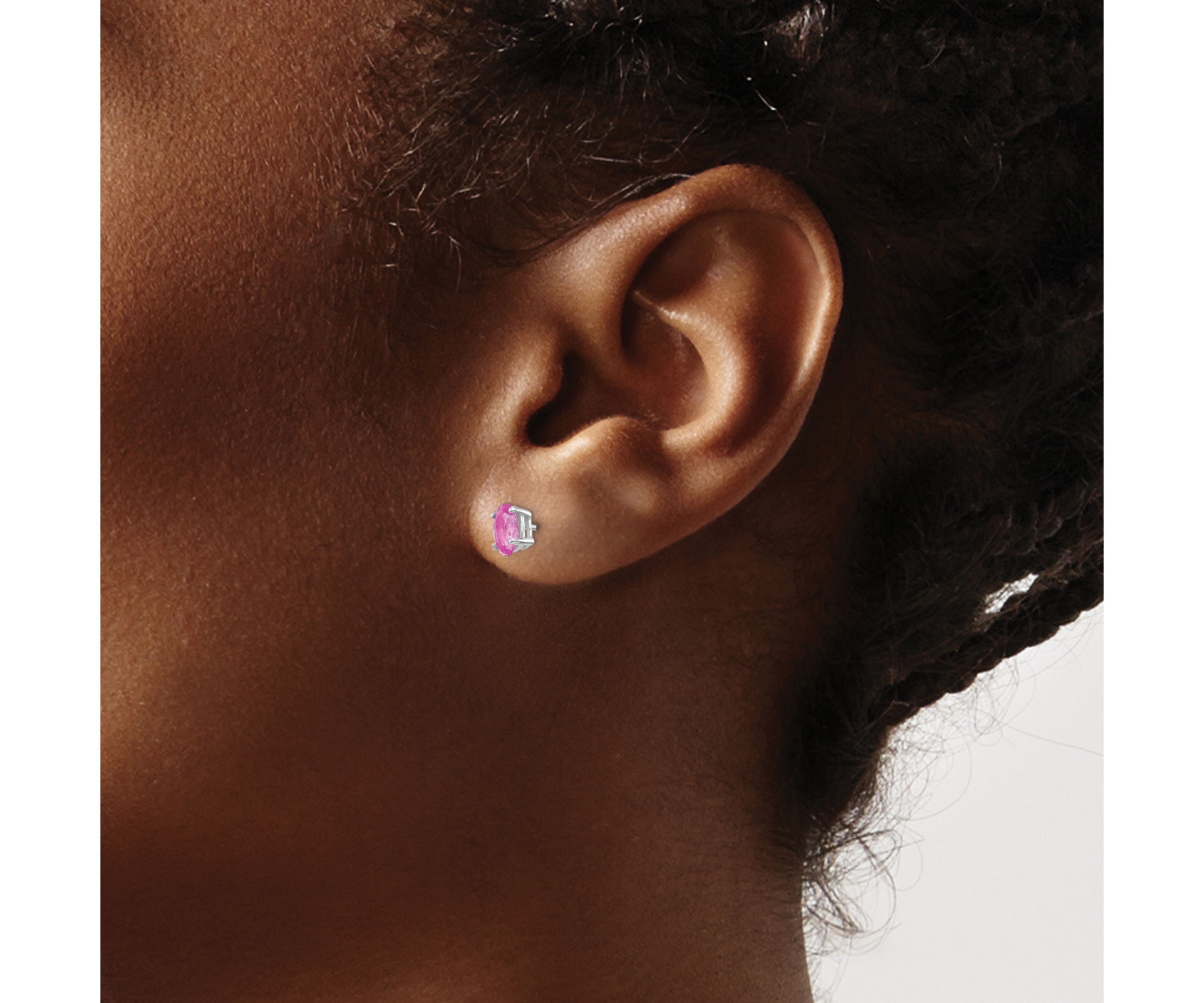 1.2 ct. t.w. Sapphire Post Earrings in 14K Gold